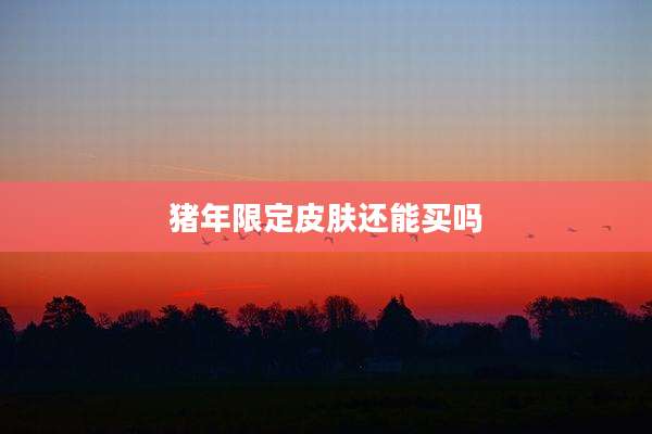 猪年限定皮肤还能买吗