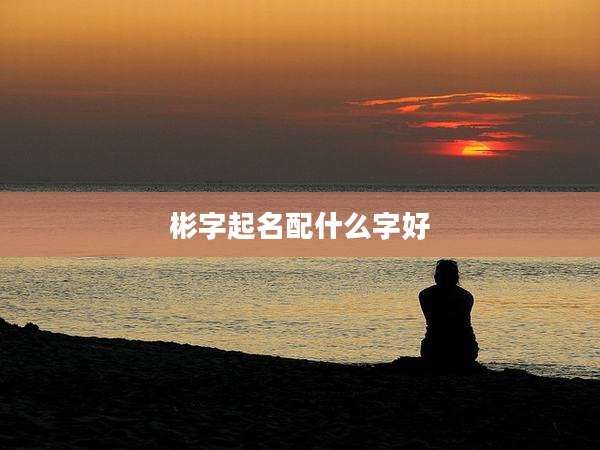 彬字起名配什么字好