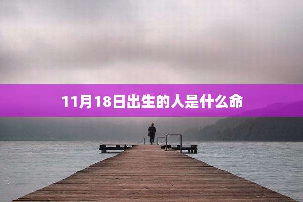 11月18日出生的人是什么命