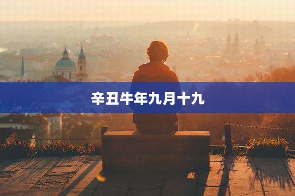 辛丑牛年九月十九