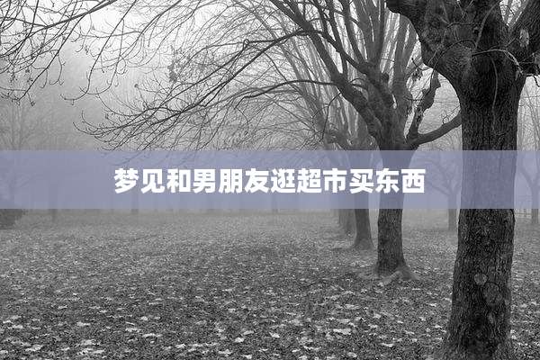 梦见和男朋友逛超市买东西