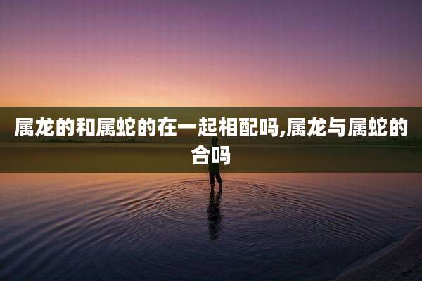 属龙的和属蛇的在一起相配吗,属龙与属蛇的合吗