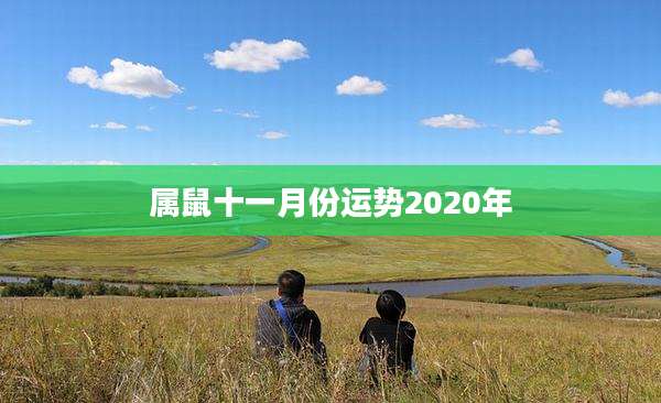 属鼠十一月份运势2020年
