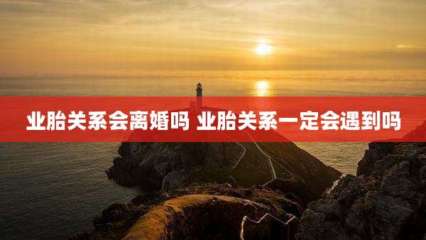业胎关系会离婚吗 业胎关系一定会遇到吗