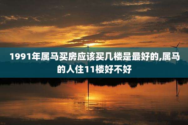 1991年属马买房应该买几楼是最好的,属马的人住11楼好不好