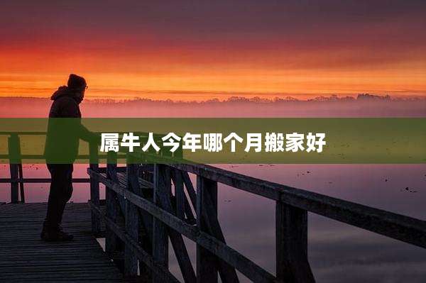 属牛人今年哪个月搬家好
