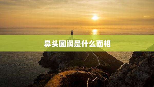 鼻头圆润是什么面相