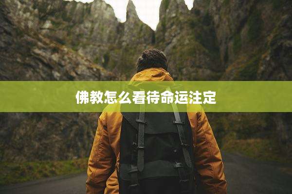 佛教怎么看待命运注定