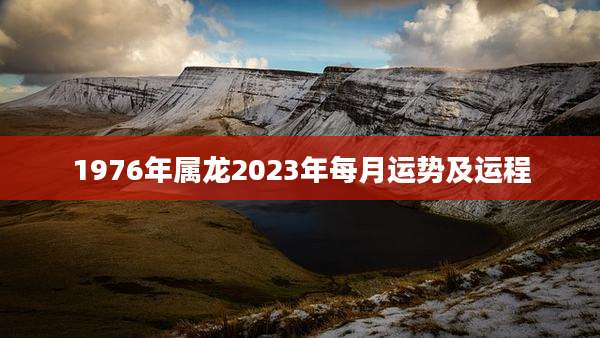 1976年属龙2023年每月运势及运程
