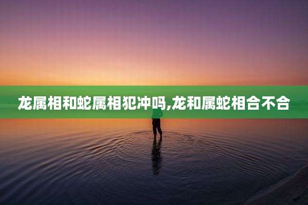 龙属相和蛇属相犯冲吗,龙和属蛇相合不合