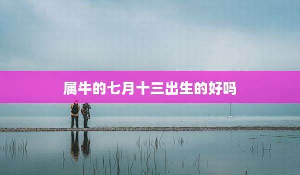 属牛的七月十三出生的好吗