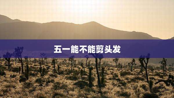 五一能不能剪头发