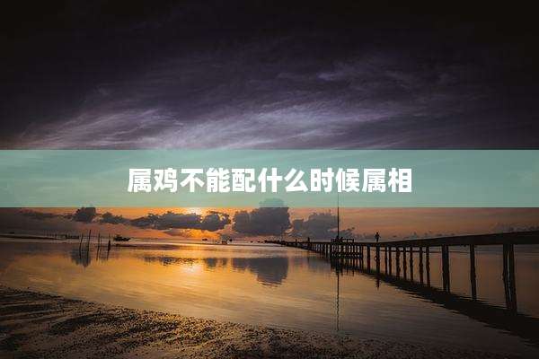 属鸡不能配什么时候属相