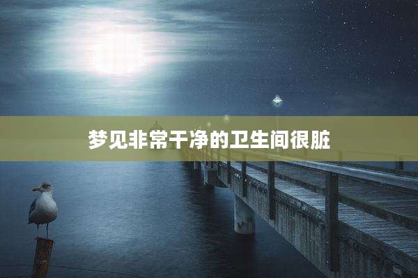 梦见非常干净的卫生间很脏