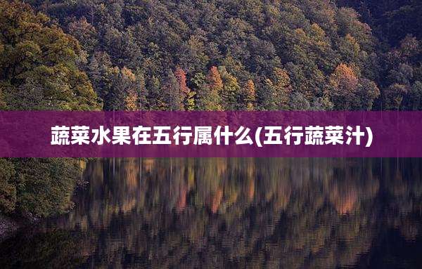 蔬菜水果在五行属什么(五行蔬菜汁)