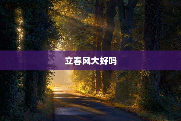 立春风大好吗