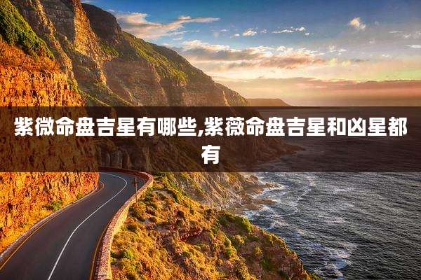 紫微命盘吉星有哪些,紫薇命盘吉星和凶星都有