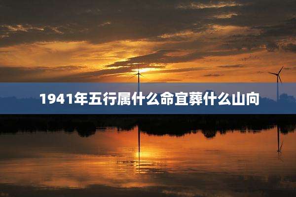 1941年五行属什么命宜葬什么山向
