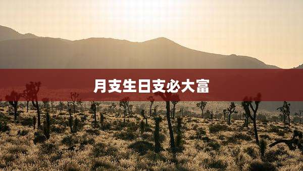 月支生日支必大富