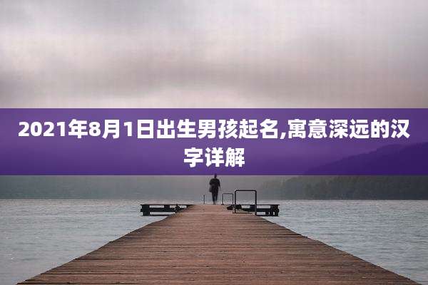 2021年8月1日出生男孩起名,寓意深远的汉字详解