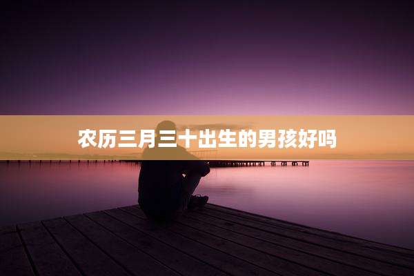 农历三月三十出生的男孩好吗