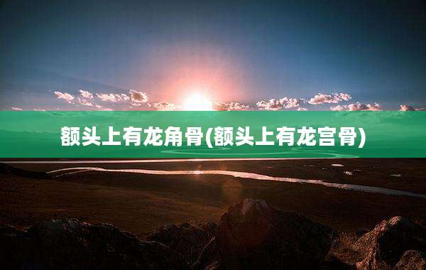 额头上有龙角骨(额头上有龙宫骨)