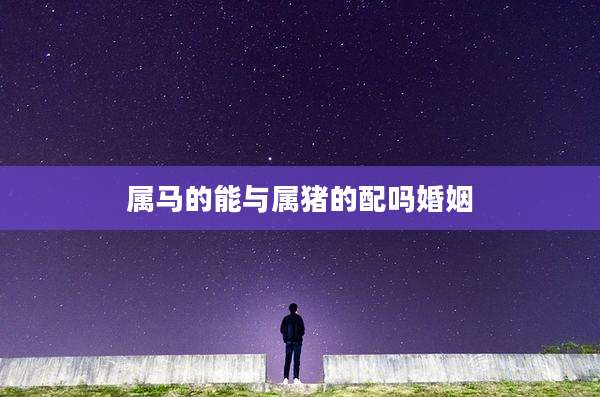 属马的能与属猪的配吗婚姻