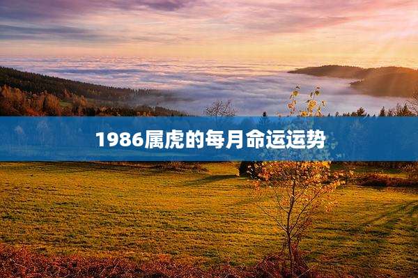 1986属虎的每月命运运势