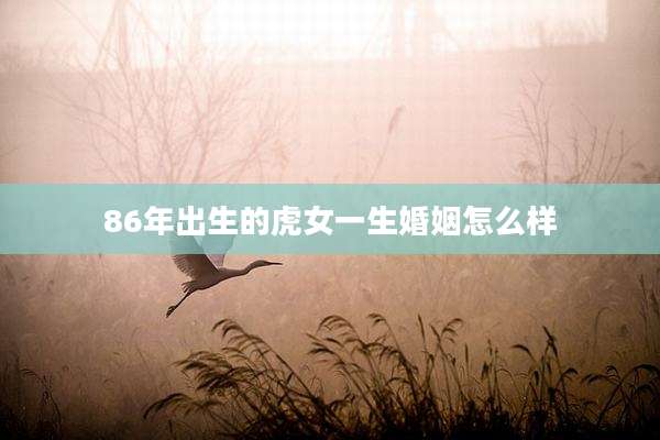 86年出生的虎女一生婚姻怎么样