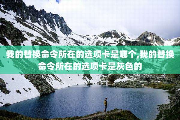 我的替换命令所在的选项卡是哪个,我的替换命令所在的选项卡是灰色的