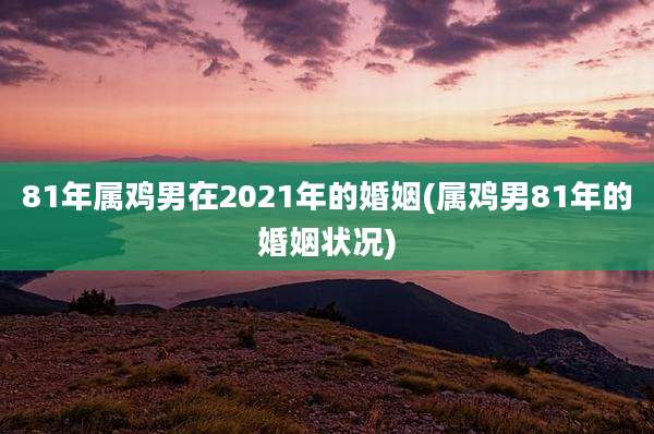81年属鸡男在2021年的婚姻(属鸡男81年的婚姻状况)