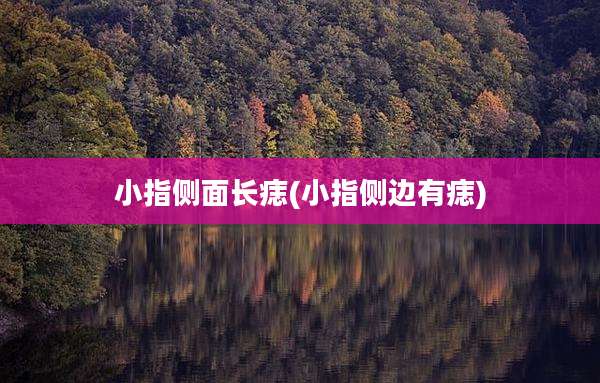 小指侧面长痣(小指侧边有痣)