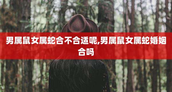 男属鼠女属蛇合不合适呢,男属鼠女属蛇婚姻合吗