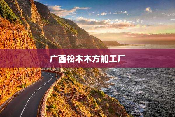广西松木木方加工厂
