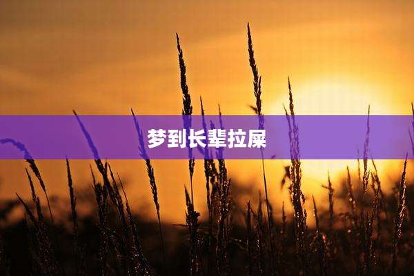 梦到长辈拉屎