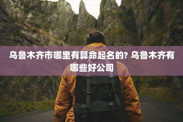 乌鲁木齐市哪里有算命起名的? 乌鲁木齐有哪些好公司