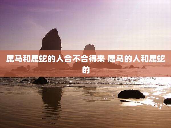 属马和属蛇的人合不合得来 属马的人和属蛇的