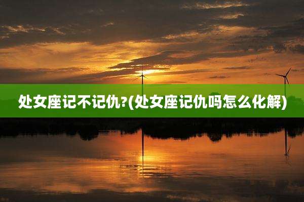 处女座记不记仇?(处女座记仇吗怎么化解)