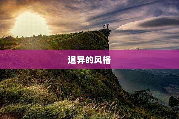 迥异的风格