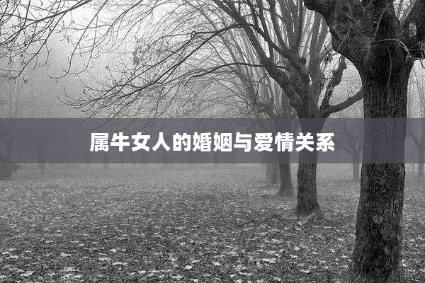属牛女人的婚姻与爱情关系