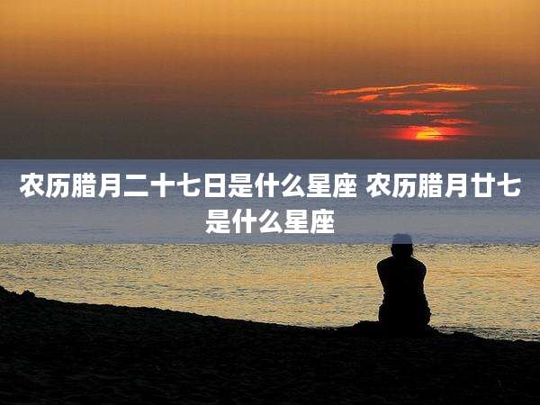 农历腊月二十七日是什么星座 农历腊月廿七是什么星座