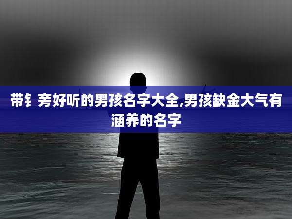 带钅旁好听的男孩名字大全,男孩缺金大气有涵养的名字