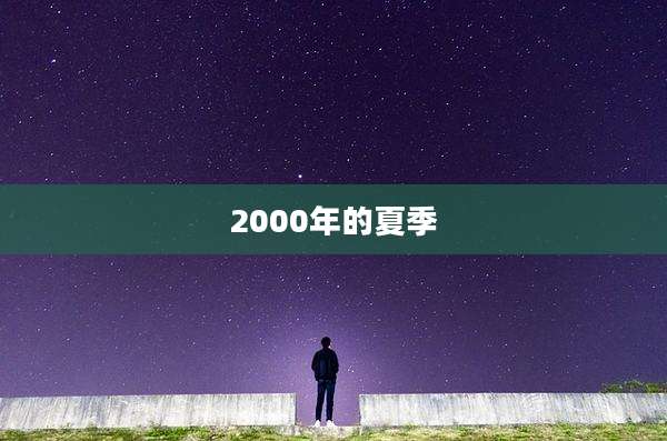 2000年的夏季