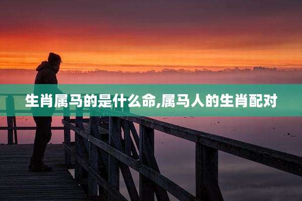 生肖属马的是什么命,属马人的生肖配对