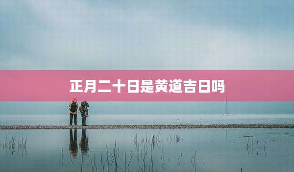 正月二十日是黄道吉日吗