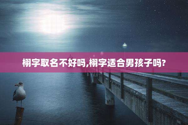 栩字取名不好吗,栩字适合男孩子吗?