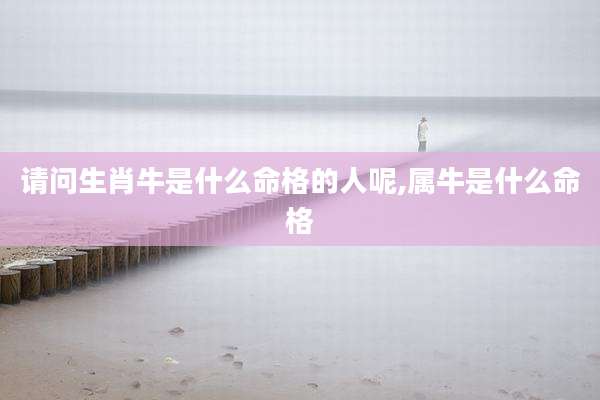 请问生肖牛是什么命格的人呢,属牛是什么命格