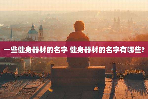 一些健身器材的名字 健身器材的名字有哪些?