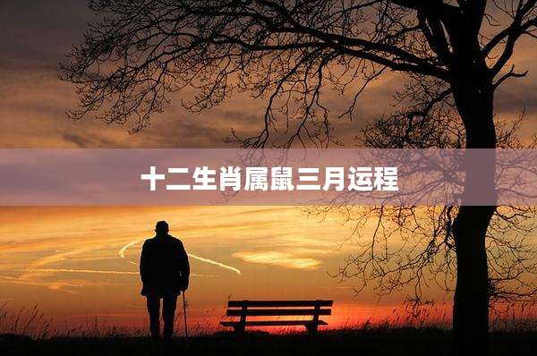 十二生肖属鼠三月运程
