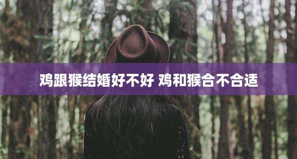 鸡跟猴结婚好不好 鸡和猴合不合适